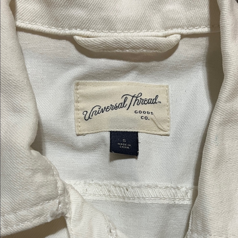 Universal Thread Cream Denim Jacket - image 2